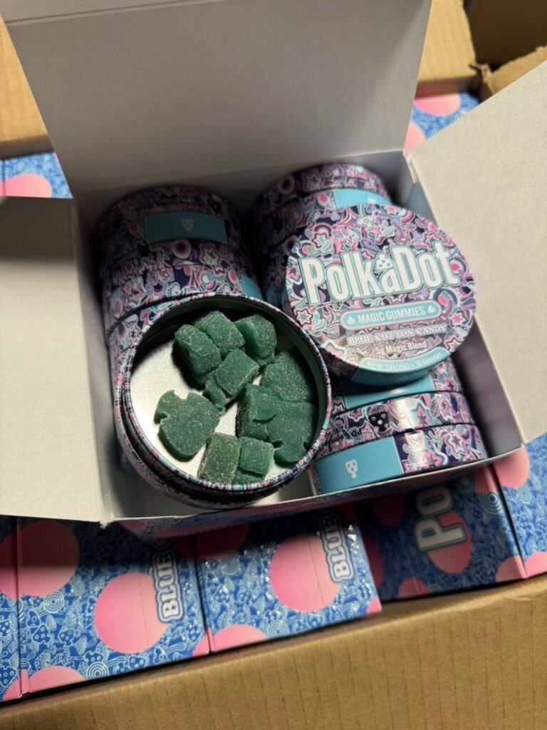 Polkadot mushie gummies